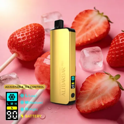 ALIBARBAR PRO 12000 Ice Adjust Chupa Chups Strawberry - Local Vape Supply Australia