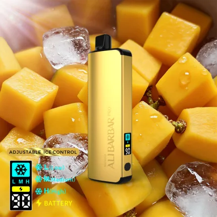 ALIBARBAR PRO 12000 Ice Adjust Mango - Local Vape Supply Australia