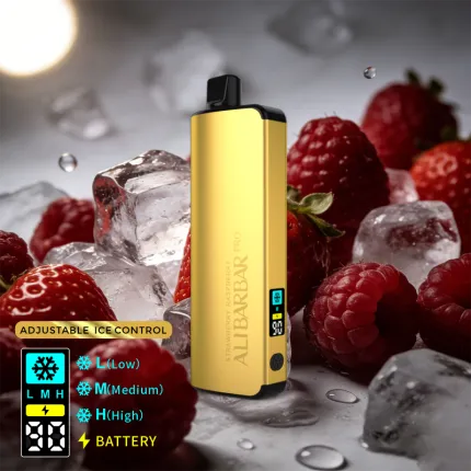 ALIBARBAR PRO 12000 Ice Adjust Strawberry Raspberry - Local Vape Supply Australia