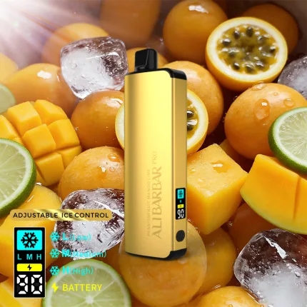 ALIBARBAR PRO 12000 Ice Adjust Passionfruit Mango Lime - Local Vape Supply Australia