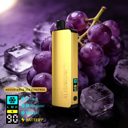 ALIBARBAR PRO 12000 Ice Adjust Grape - Local Vape Supply Australia