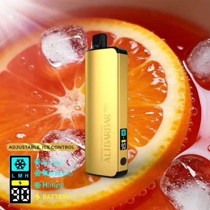 ALIBARBAR PRO 12000 Ice Adjust Orange Fanta soda - Local Vape Supply Australia