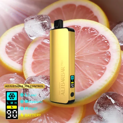 ALIBARBAR PRO 12000 Ice Adjust Pink Lemon - Local Vape Supply Australia